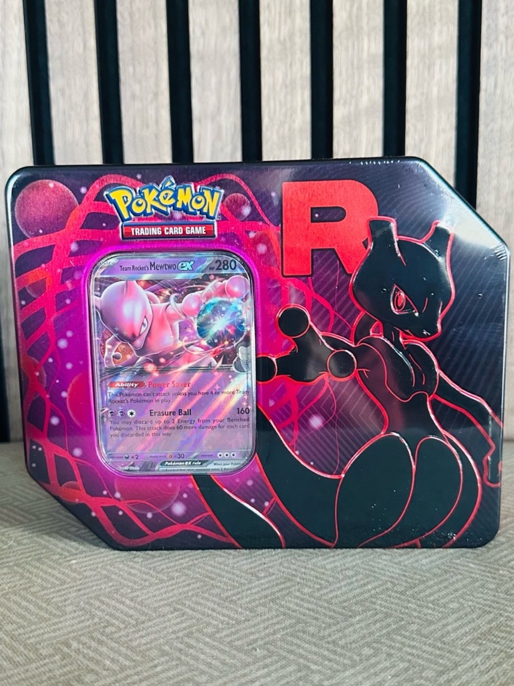 New! Pokémon TCG Team Rocket Tin [Team Rocket's Mewtwo ex]